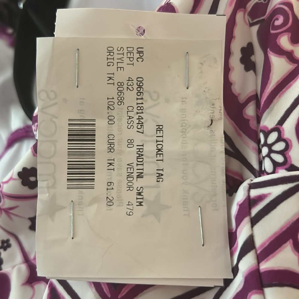 Swim Solutions Reticket Fauxkini One Piece - Picture 6 of 6